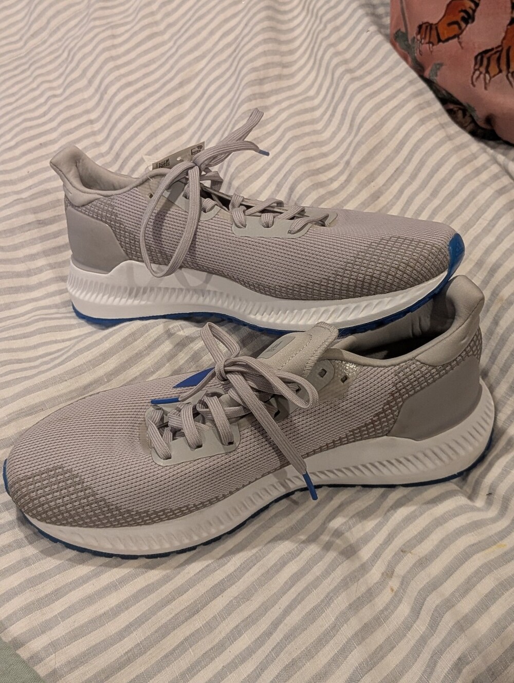 adidas Solar Blaze M Men's Running Shoes - Gray/Blue - Picture 6 of 9
